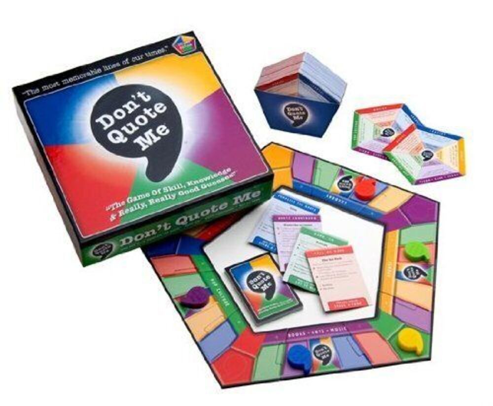 Don't Quote Me [824284100306] The Most Memorable Board Game You'll Ever Play!